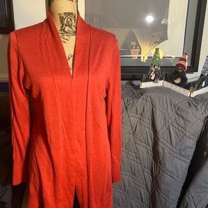 Ann Taylor Pink Open Cardigan